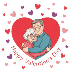 Couple celebrating valentine's day