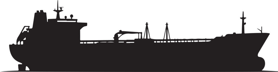 Cargo Ship Silhouette at Sea

Industrial Maritime Vessel Shadow

Ocean Freight Ship Vector Illustration