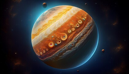 planet moon space astronomy gas giant celestial body cosmic universe orbit solar system jupiter like cratered surface