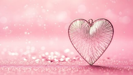 Happy valentine's day wishes with beautiful heart decorations and pink background