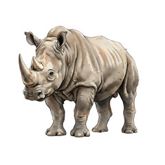 Fototapeta premium rhinoceros (a protected species)