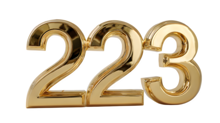 thoughtful_ A premium 3d golden numbers illustration featuring a metallic gold font design for business finance symbols and new year calendar signs with a polished reflection