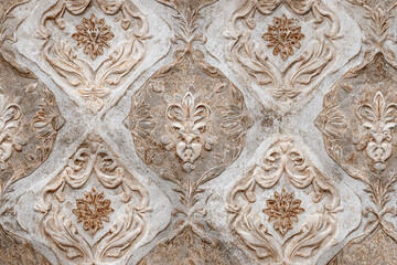 Obraz premium intricate ornate plaster relief pattern