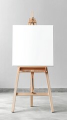 A clear desk setting highlighting an elegant canvas display.