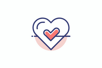 heart icon with check mark symbol