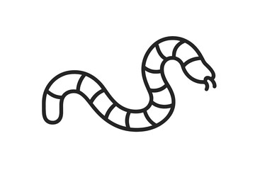 Night Crawler Icons. Line style icons of Night Crawlers: low stance, soft curve, tiny stinger mark, gentle pincer arc, rounded