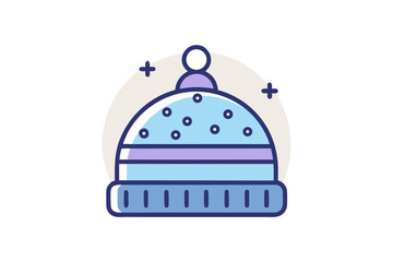 winter cap smooth dome icon