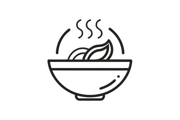 chicken broth bowl icon