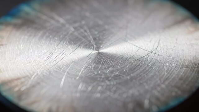 Closeup of textured metallic surface