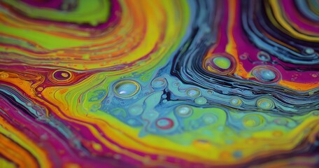 Defocused water-fueled ink on textured backgrounds 