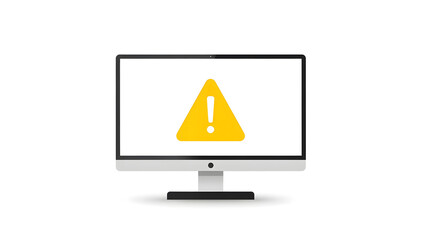 computer virus alert sign