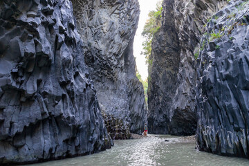 Alcantara Gorges - The canyon of eastern Sicily - Italy