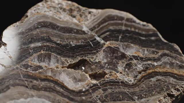 Closeup of a geode crystal