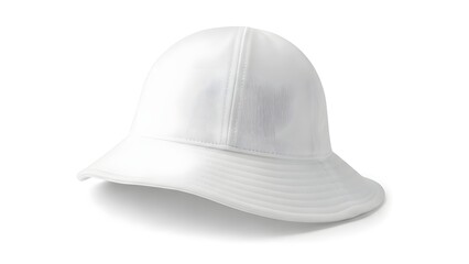 Fototapeta premium White Baseball Cap on White Background.
