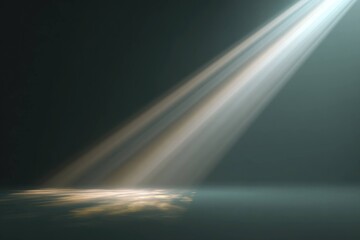 Abstract Spotlight with Floating Dust Particles