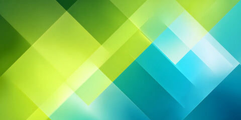 Green and Blue Abstract Geometric Background