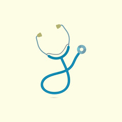 stethoscope on white background