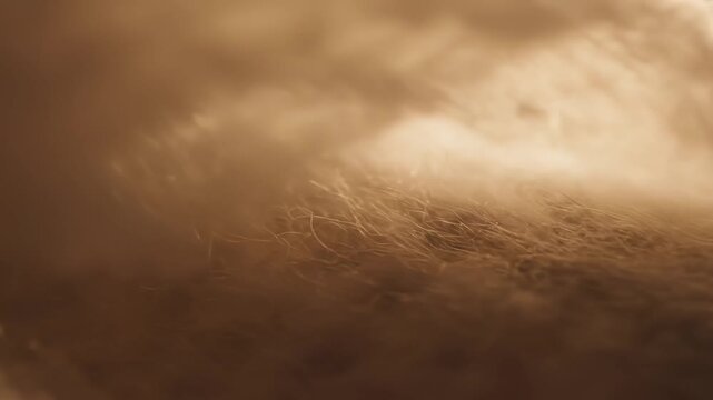 Closeup of textured fibers