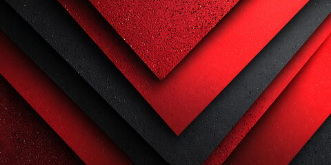 Dynamic Red and Black Textured Abstract Layers