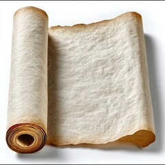 parchment paper on white background