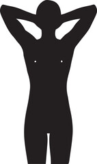 Fototapeta premium Person stretching arms