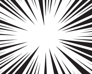 Naklejka premium Speed lines anime style background comic effect fast motion manga cartoon