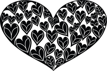 heart with floral pattern