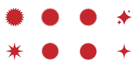 Star icons. Twinkling stars. Sparkles, shining burst. Christmas vector symbols isolated. Retro futuristic sparkle icons collection. collection of star icons in vector, shining icons, shiny, sparkling.