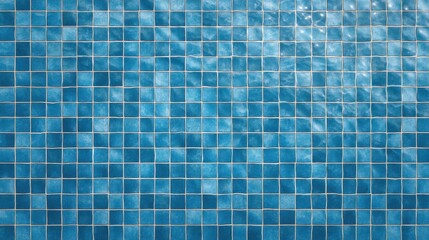 Fototapeta premium Tranquil Blue Tiled Pool Surface with Calm Water Patterns Reflecting Light and Creating a Soothing Ambiance for Relaxation and Leisure Activities