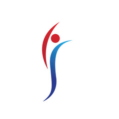 Human character logo sign