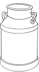 우유통 라인그림