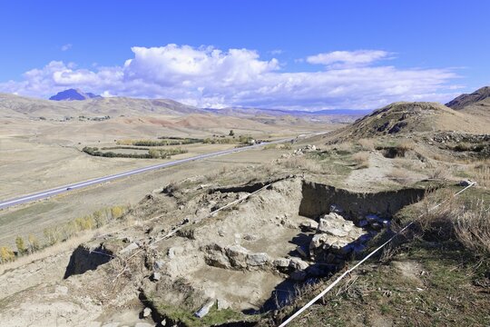 Ruins of the Urartian citadel of Cavustepe, Van, Turkey
