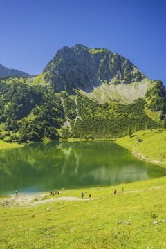 Rubihorn (1957m) and Unterer Gaisalpsee, Allg&auml;u Alps, Allg&auml;u, Bavaria, Germany