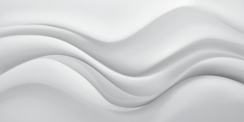 Smooth, white, wavy pattern with subtle shading, creating a soft, flowing design.