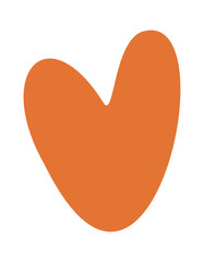 Red heart boho style print