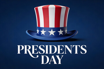 Uncle sam hat represents president day celebration and national holidays in united states of america