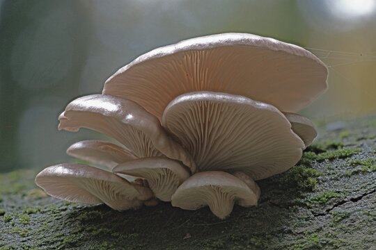 Herber Zwergkn&auml;ueling (Panellus stypticus), Emsland, Lower Saxony, Germany