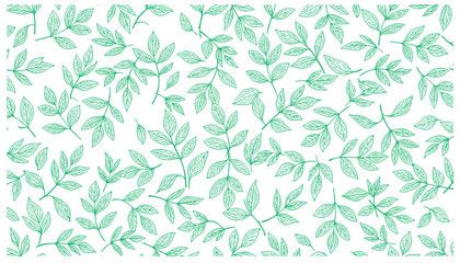 Floral Line Style Pattern