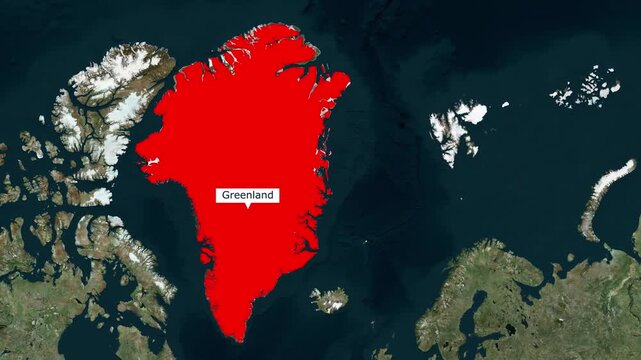 Greenland Map Animation | Arctic Region Geography and Political Map