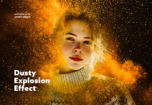 Dusty Explosion Photo Effect