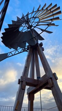 Time Lapse of a Traditional Windmill in Playa Blanca, Lanzarote, Canary island, Spain