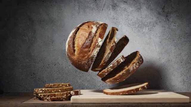 still life with bread and coffee