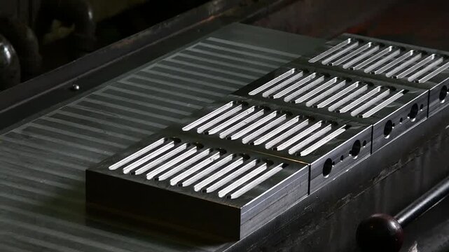 Metal grinding and polishing machine. An automated belt grinding machine for iron, a tool for processing metal parts.