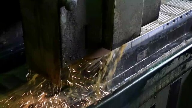 Metal grinding with emulsion cooling. Metal grinding and polishing machine. An automated belt grinding machine for iron, a tool for processing metal parts.