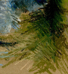 Abstract background for design. Hand-drawn oil pastel drawing.