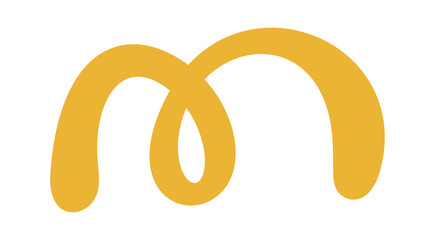 Boho line abstract decorative element