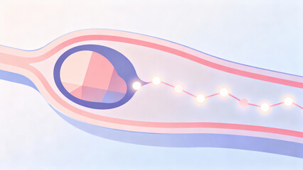 Egg cell ovulation fertilization reproductive system female anatomy medical illustration soft color abstract biology science health hope