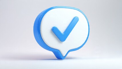 Check Mark Icon in Speech Bubble