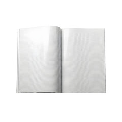 An open notebook with lined paper, ready for note-taking or writing