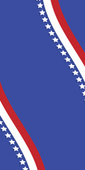United States flag background. American banner template